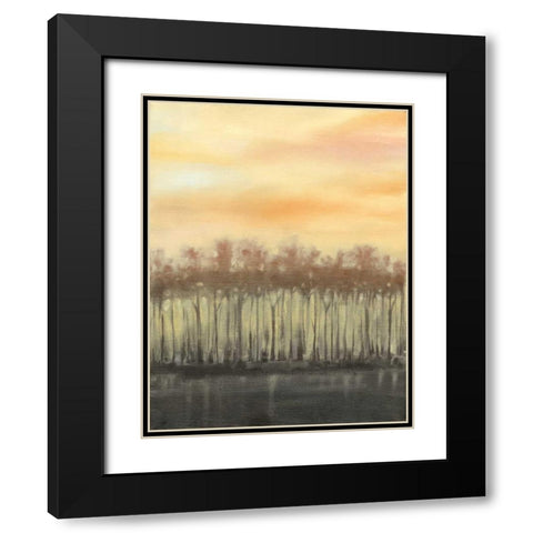 Dusk in Autumn Black Modern Wood Framed Art Print with Double Matting by Goldberger, Jennifer