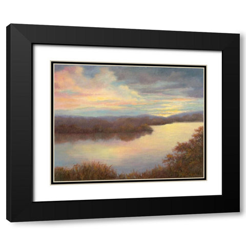 Mississippi Glow Black Modern Wood Framed Art Print with Double Matting by Weber, Mary Jean