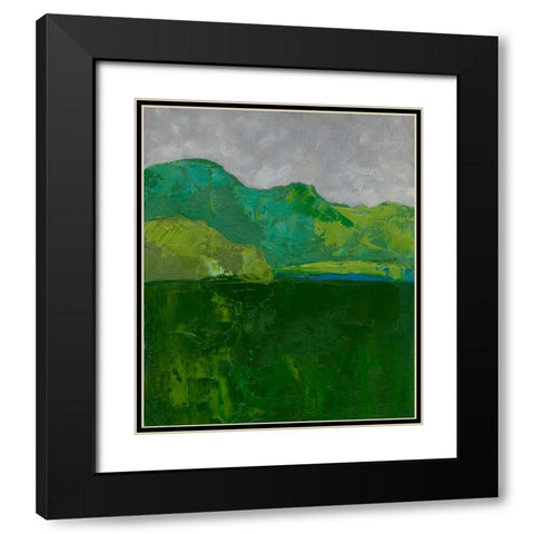 Blue Ridge I Black Modern Wood Framed Art Print with Double Matting by Zarris, Chariklia