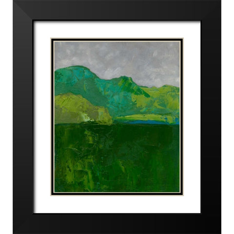 Blue Ridge I Black Modern Wood Framed Art Print with Double Matting by Zarris, Chariklia