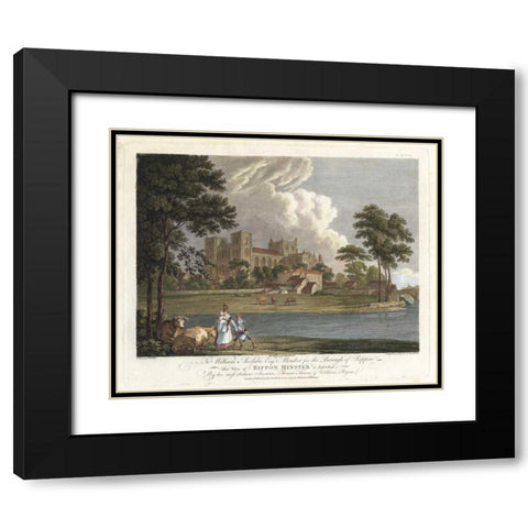 Days of Leisure II Black Modern Wood Framed Art Print with Double Matting by Hearne, T.