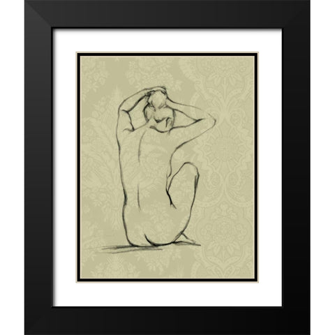 Sophisticated Nude I Black Modern Wood Framed Art Print with Double Matting by Harper, Ethan