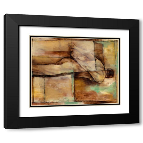 Abstract Proportions I Black Modern Wood Framed Art Print with Double Matting by Goldberger, Jennifer