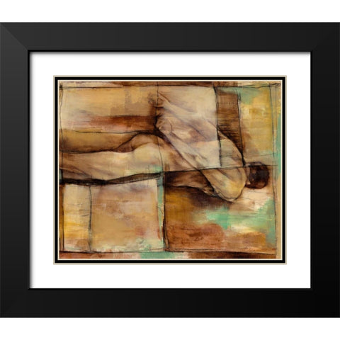 Abstract Proportions I Black Modern Wood Framed Art Print with Double Matting by Goldberger, Jennifer