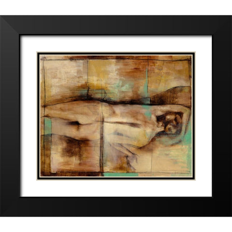 Abstract Proportions III Black Modern Wood Framed Art Print with Double Matting by Goldberger, Jennifer