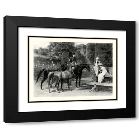The Wedding Gift Black Modern Wood Framed Art Print with Double Matting by Waller, S.E.