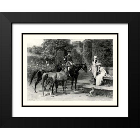 The Wedding Gift Black Modern Wood Framed Art Print with Double Matting by Waller, S.E.