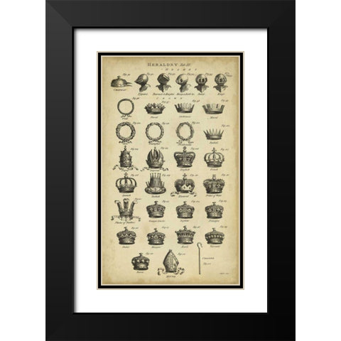 Encyclopediae IV Black Modern Wood Framed Art Print with Double Matting by Chambers