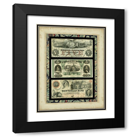 Money, Money, Money IV Black Modern Wood Framed Art Print with Double Matting by Unknown