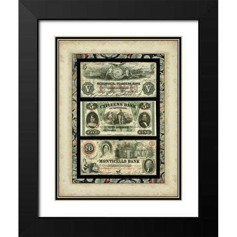 Money, Money, Money IV Black Modern Wood Framed Art Print with Double Matting by Unknown