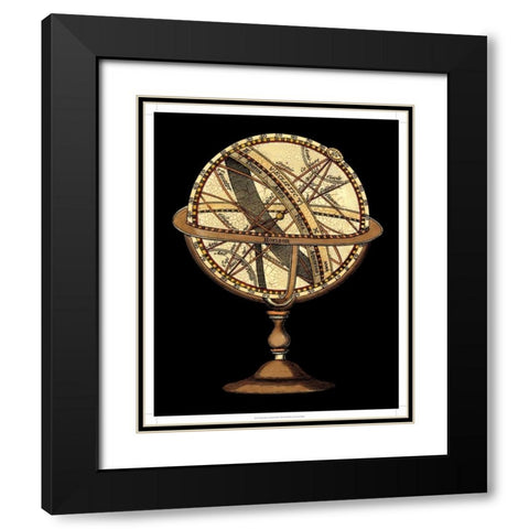 Sphere of the World II Black Modern Wood Framed Art Print with Double Matting by Vision Studio