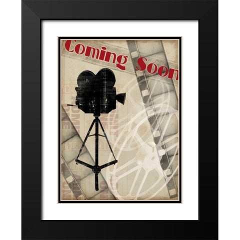 Coming Soon Black Modern Wood Framed Art Print with Double Matting by Vision Studio