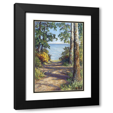Quiet Temple Black Modern Wood Framed Art Print with Double Matting by Pfannmuller, A. A.