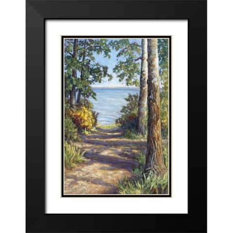 Quiet Temple Black Modern Wood Framed Art Print with Double Matting by Pfannmuller, A. A.