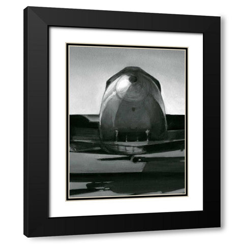 Vintage Flight II Black Modern Wood Framed Art Print with Double Matting by Harper, Ethan