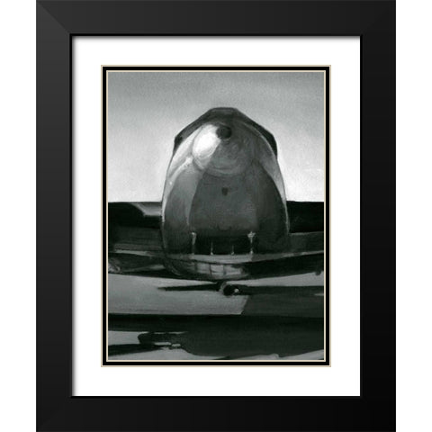 Vintage Flight II Black Modern Wood Framed Art Print with Double Matting by Harper, Ethan