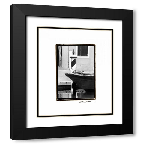 Waterways of Venice I Black Modern Wood Framed Art Print with Double Matting by DeNardo, Laura
