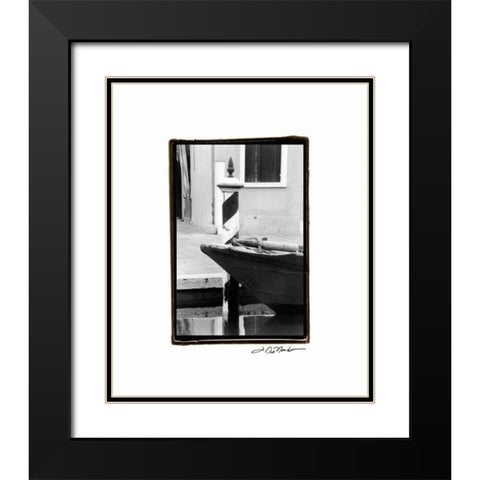 Waterways of Venice I Black Modern Wood Framed Art Print with Double Matting by DeNardo, Laura