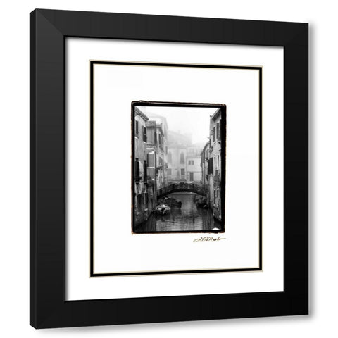 Waterways of Venice II Black Modern Wood Framed Art Print with Double Matting by DeNardo, Laura