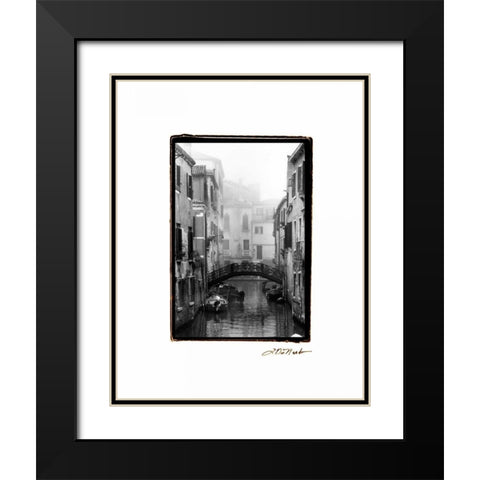 Waterways of Venice II Black Modern Wood Framed Art Print with Double Matting by DeNardo, Laura