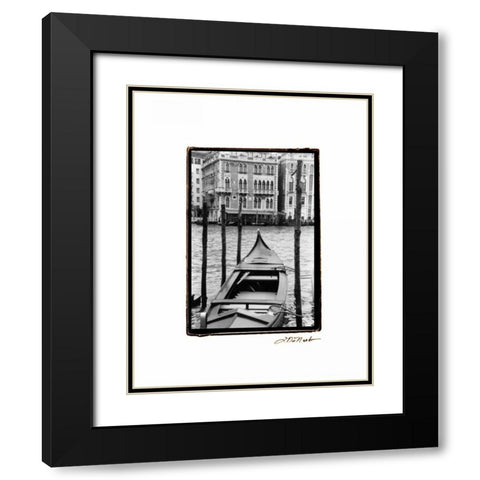 Waterways of Venice III Black Modern Wood Framed Art Print with Double Matting by DeNardo, Laura