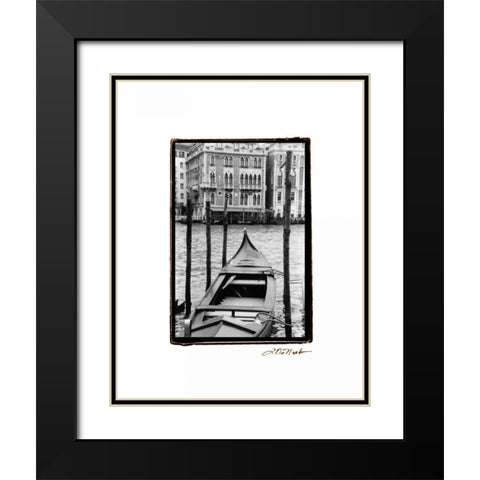 Waterways of Venice III Black Modern Wood Framed Art Print with Double Matting by DeNardo, Laura