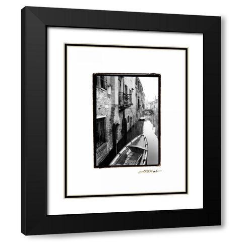 Waterways of Venice V Black Modern Wood Framed Art Print with Double Matting by DeNardo, Laura