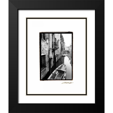 Waterways of Venice V Black Modern Wood Framed Art Print with Double Matting by DeNardo, Laura