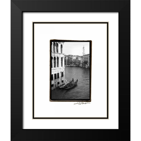 Waterways of Venice VI Black Modern Wood Framed Art Print with Double Matting by DeNardo, Laura