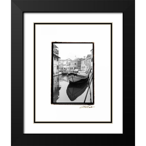 Waterways of Venice VIII Black Modern Wood Framed Art Print with Double Matting by DeNardo, Laura