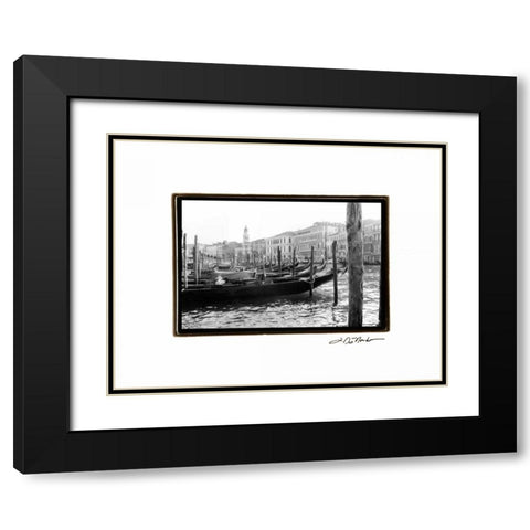 Waterways of Venice IX Black Modern Wood Framed Art Print with Double Matting by DeNardo, Laura