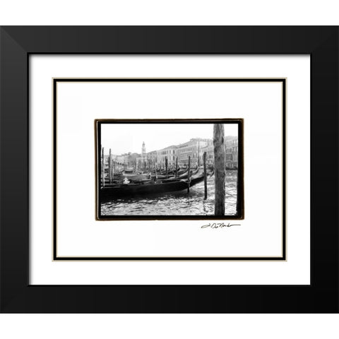 Waterways of Venice IX Black Modern Wood Framed Art Print with Double Matting by DeNardo, Laura
