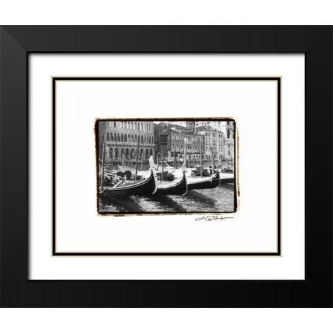 Waterways of Venice X Black Modern Wood Framed Art Print with Double Matting by DeNardo, Laura