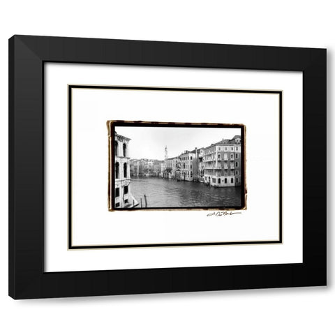 Waterways of Venice XII Black Modern Wood Framed Art Print with Double Matting by DeNardo, Laura