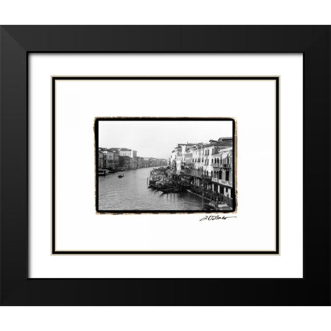 Waterways of Venice XIII Black Modern Wood Framed Art Print with Double Matting by DeNardo, Laura