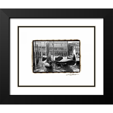 Waterways of Venice XIV Black Modern Wood Framed Art Print with Double Matting by DeNardo, Laura