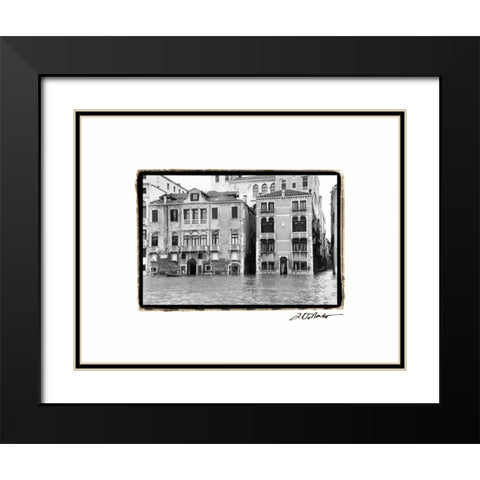 Waterways of Venice XVI Black Modern Wood Framed Art Print with Double Matting by DeNardo, Laura