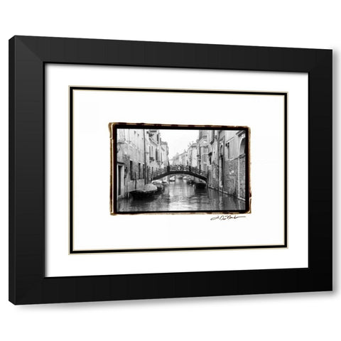 Waterways of Venice XVII Black Modern Wood Framed Art Print with Double Matting by DeNardo, Laura