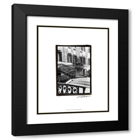 A Venetian Stroll IV Black Modern Wood Framed Art Print with Double Matting by DeNardo, Laura