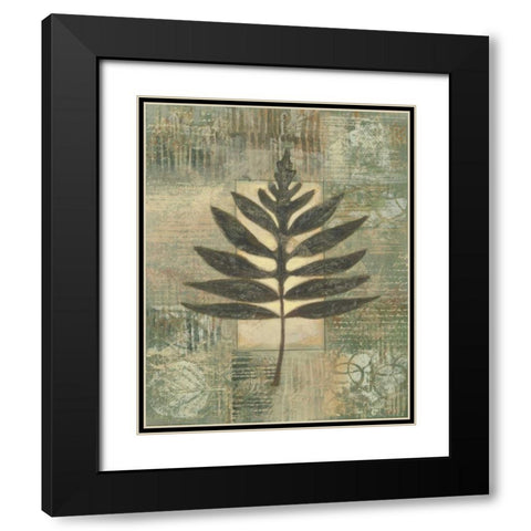 Leaf Textures I Black Modern Wood Framed Art Print with Double Matting by Wyatt Jr., Norman