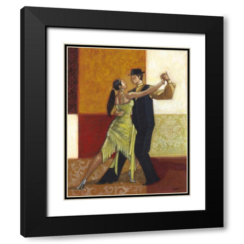 Dance II Black Modern Wood Framed Art Print with Double Matting by Wyatt Jr., Norman