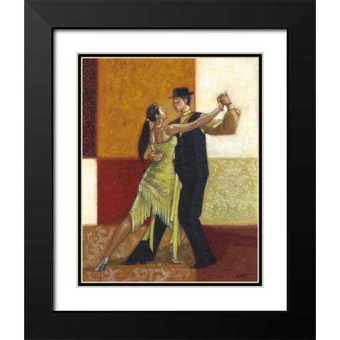 Dance II Black Modern Wood Framed Art Print with Double Matting by Wyatt Jr., Norman