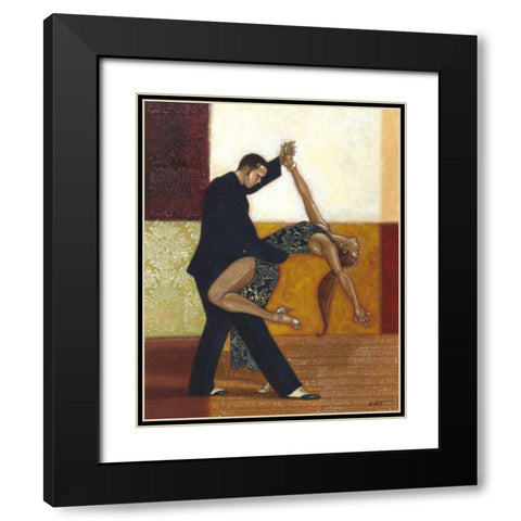 Dance III Black Modern Wood Framed Art Print with Double Matting by Wyatt Jr., Norman