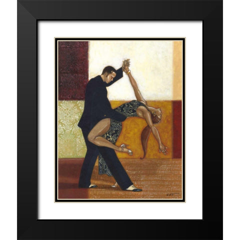 Dance III Black Modern Wood Framed Art Print with Double Matting by Wyatt Jr., Norman