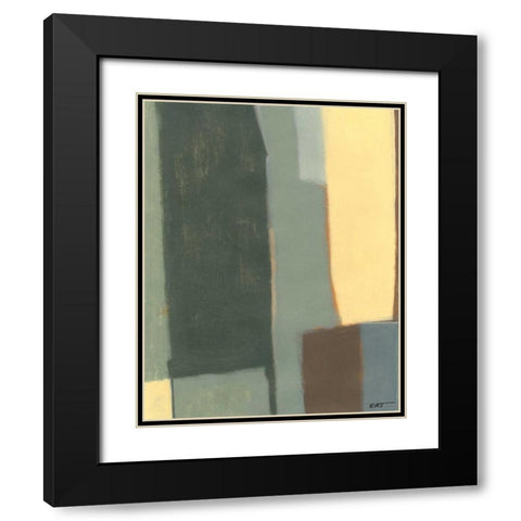 Jade Falls I Black Modern Wood Framed Art Print with Double Matting by Wyatt Jr., Norman