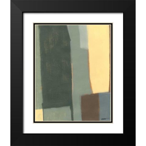 Jade Falls I Black Modern Wood Framed Art Print with Double Matting by Wyatt Jr., Norman