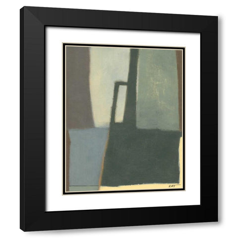 Jade Falls II Black Modern Wood Framed Art Print with Double Matting by Wyatt Jr., Norman