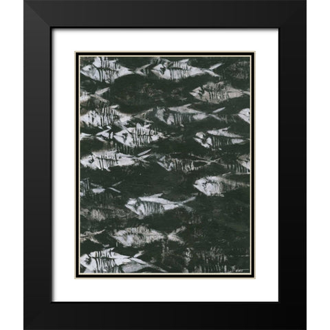 Fossilized I Black Modern Wood Framed Art Print with Double Matting by Wyatt Jr., Norman