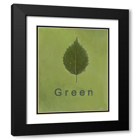 Going Green II Black Modern Wood Framed Art Print with Double Matting by Wyatt Jr., Norman