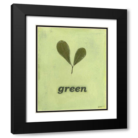 Going Green III Black Modern Wood Framed Art Print with Double Matting by Wyatt Jr., Norman